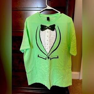 Green Tuxedo Graphic T-Shirt